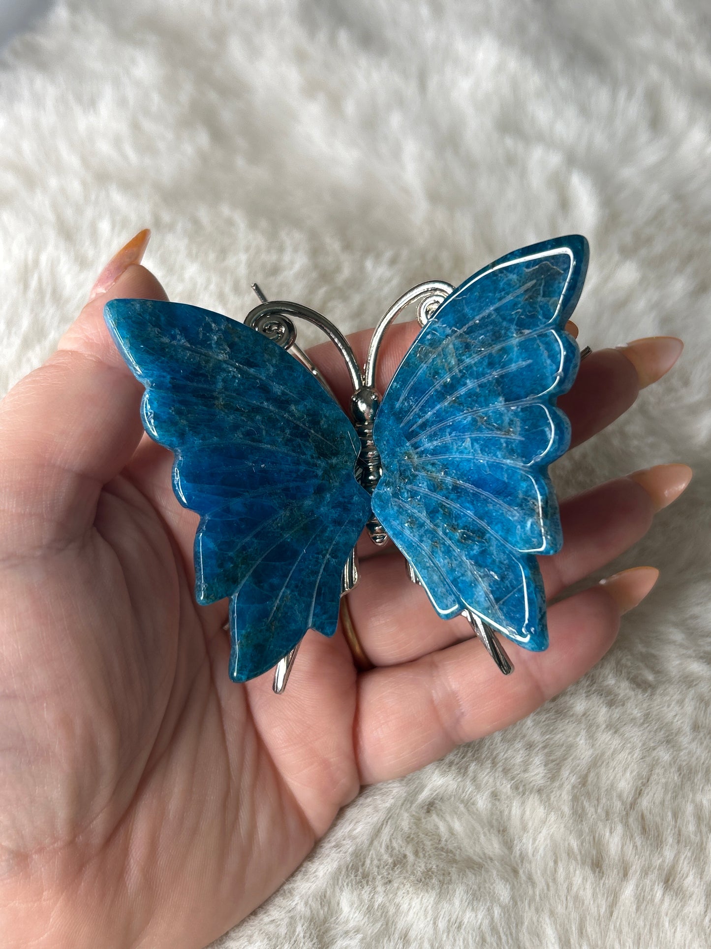 Blue Apatite Butterfly