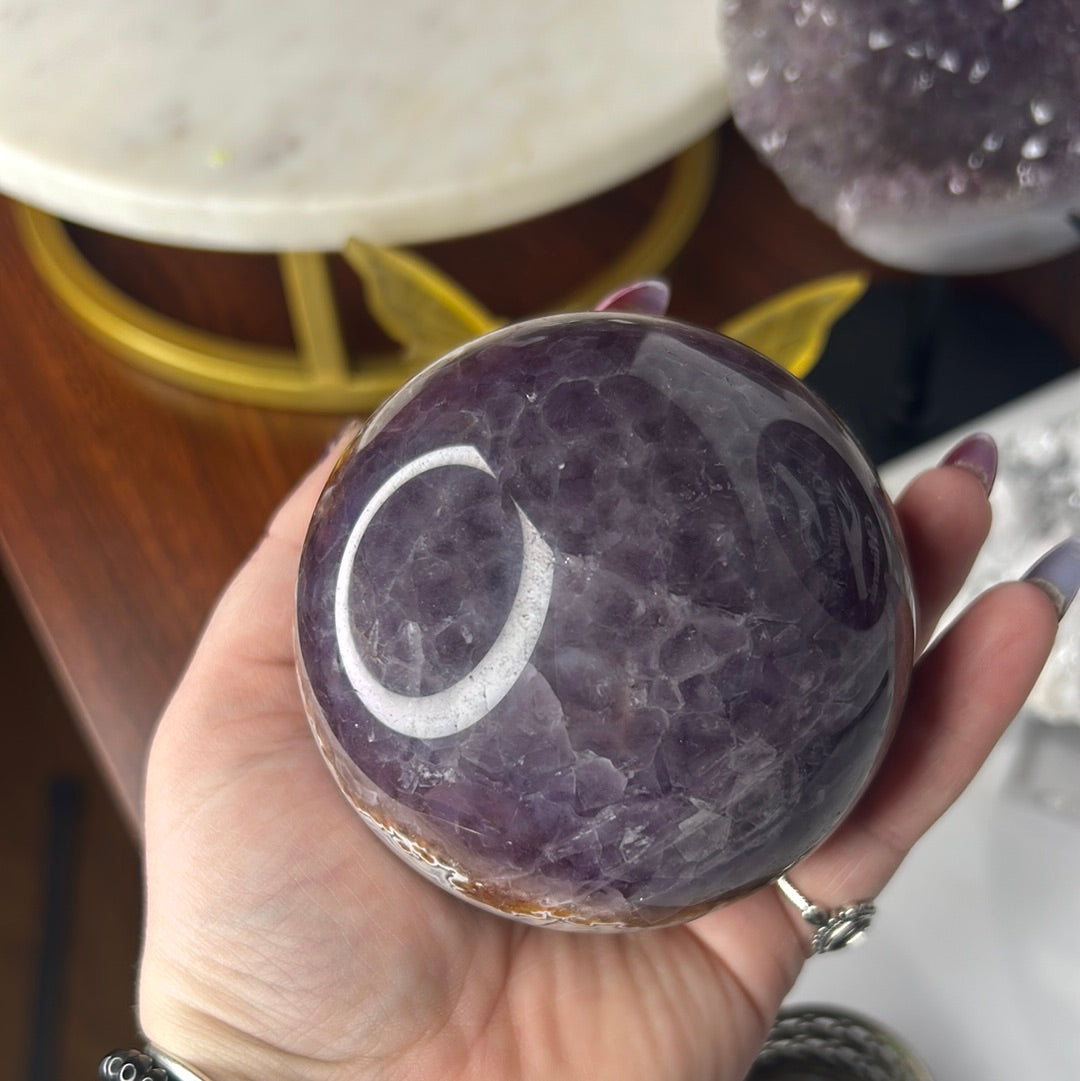 Amethyst x Agate Sphere