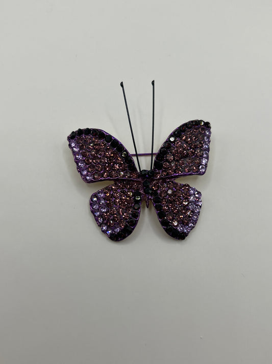 Purple Butterfly Brooch