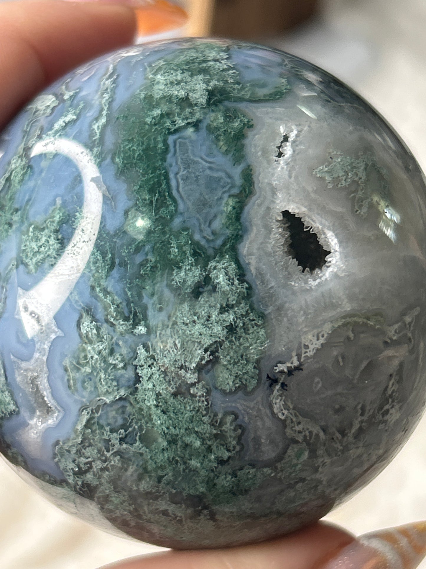 Moss Agate Sphere