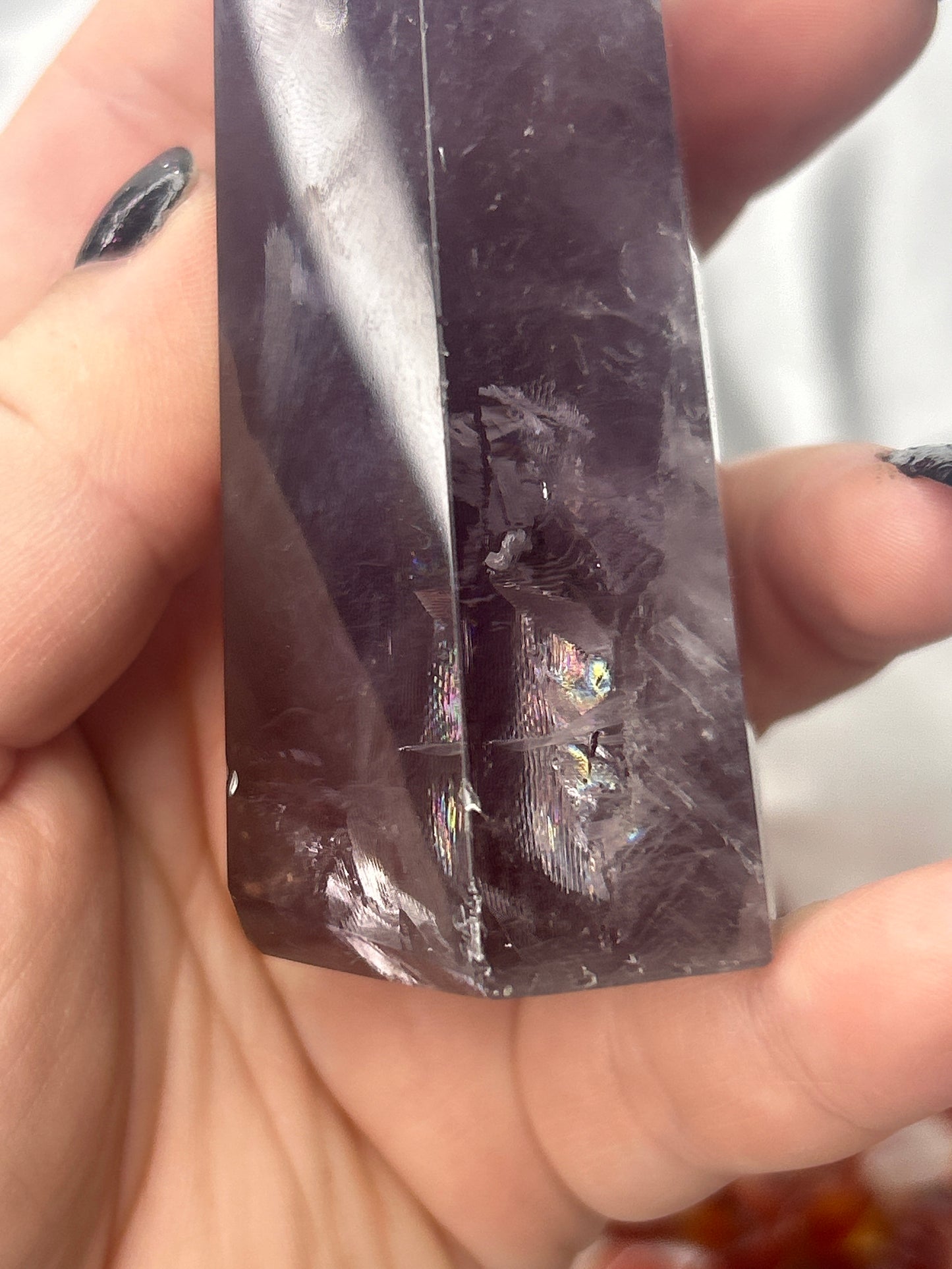 Finger Print Amethyst Tower