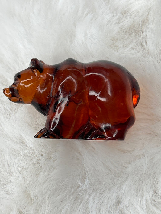 Amber Bear Carving