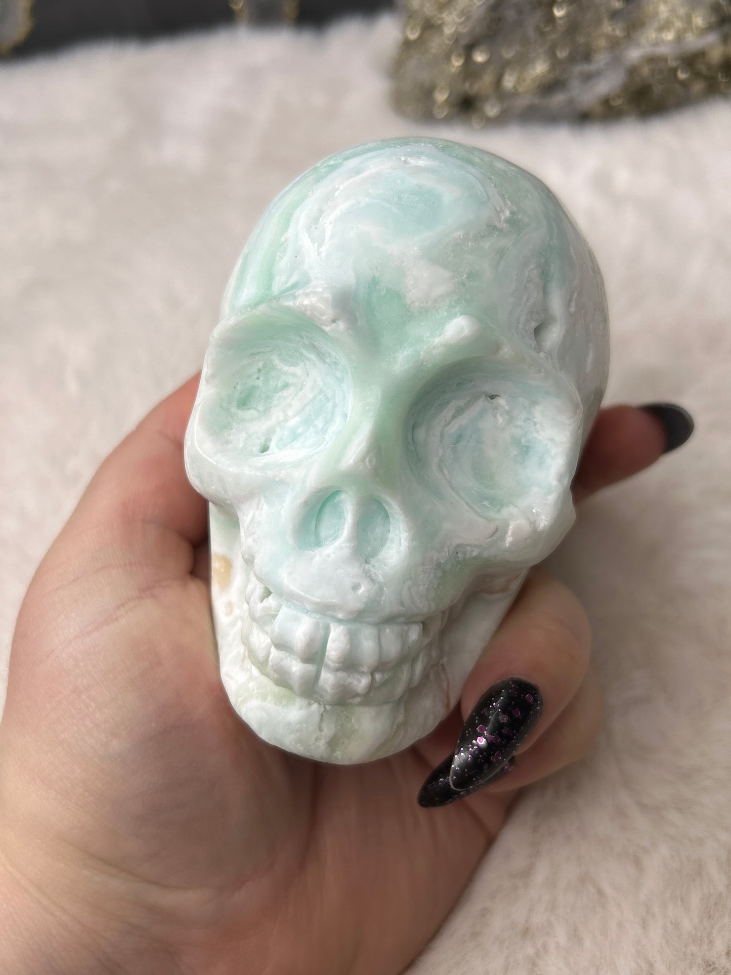 Caribbean Calcite Skull