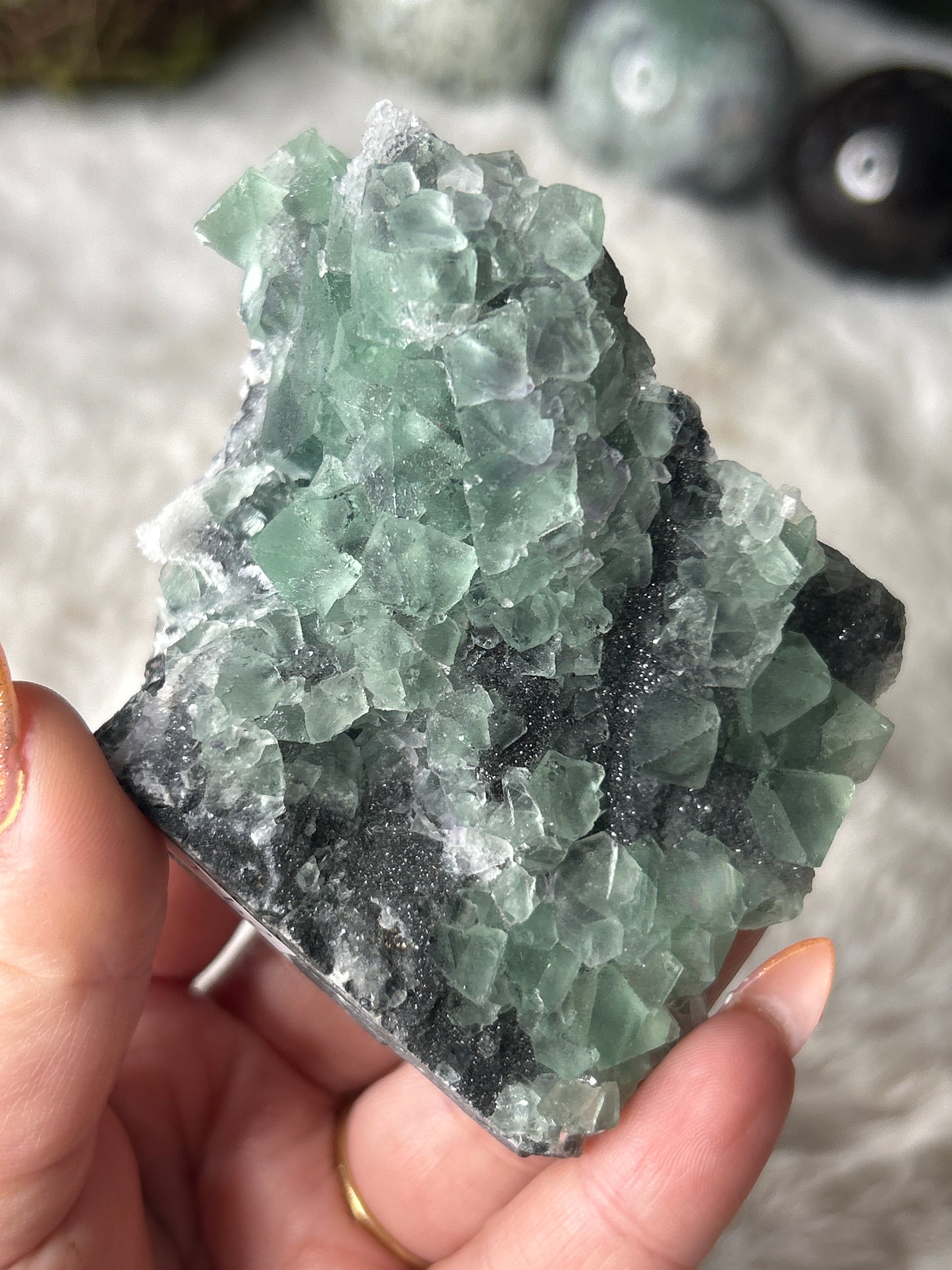 Sparkly Octahedral Fluorite Specimen -China