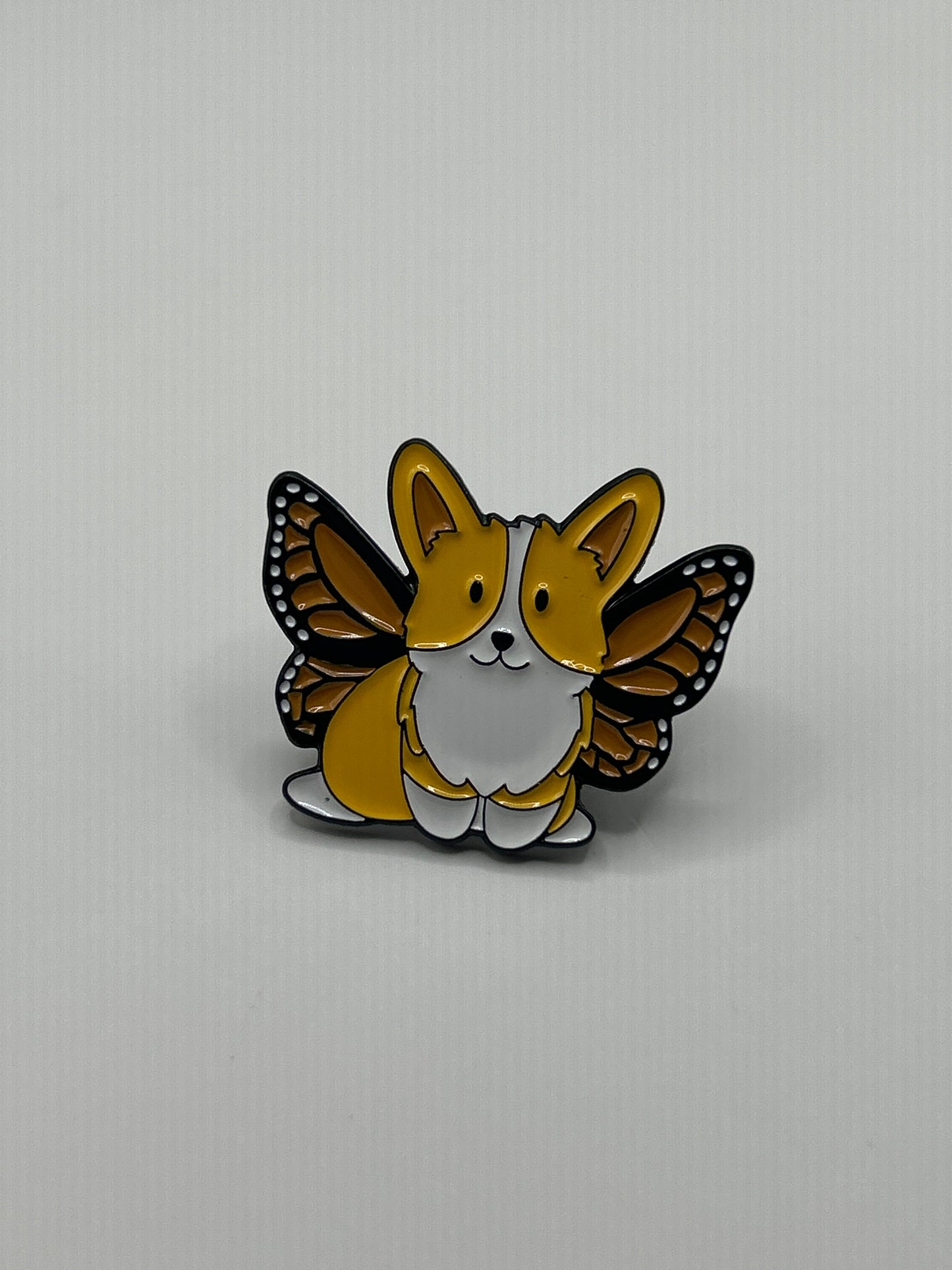 Butterfly Corgi Pin
