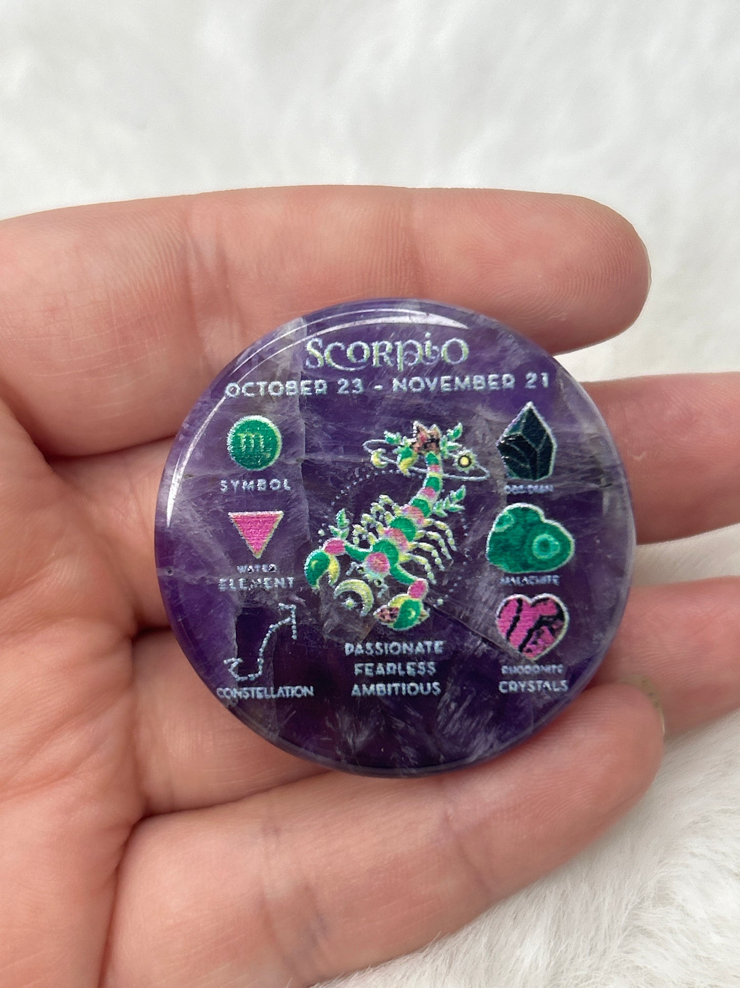 Scorpio Amethyst Pop-Socket