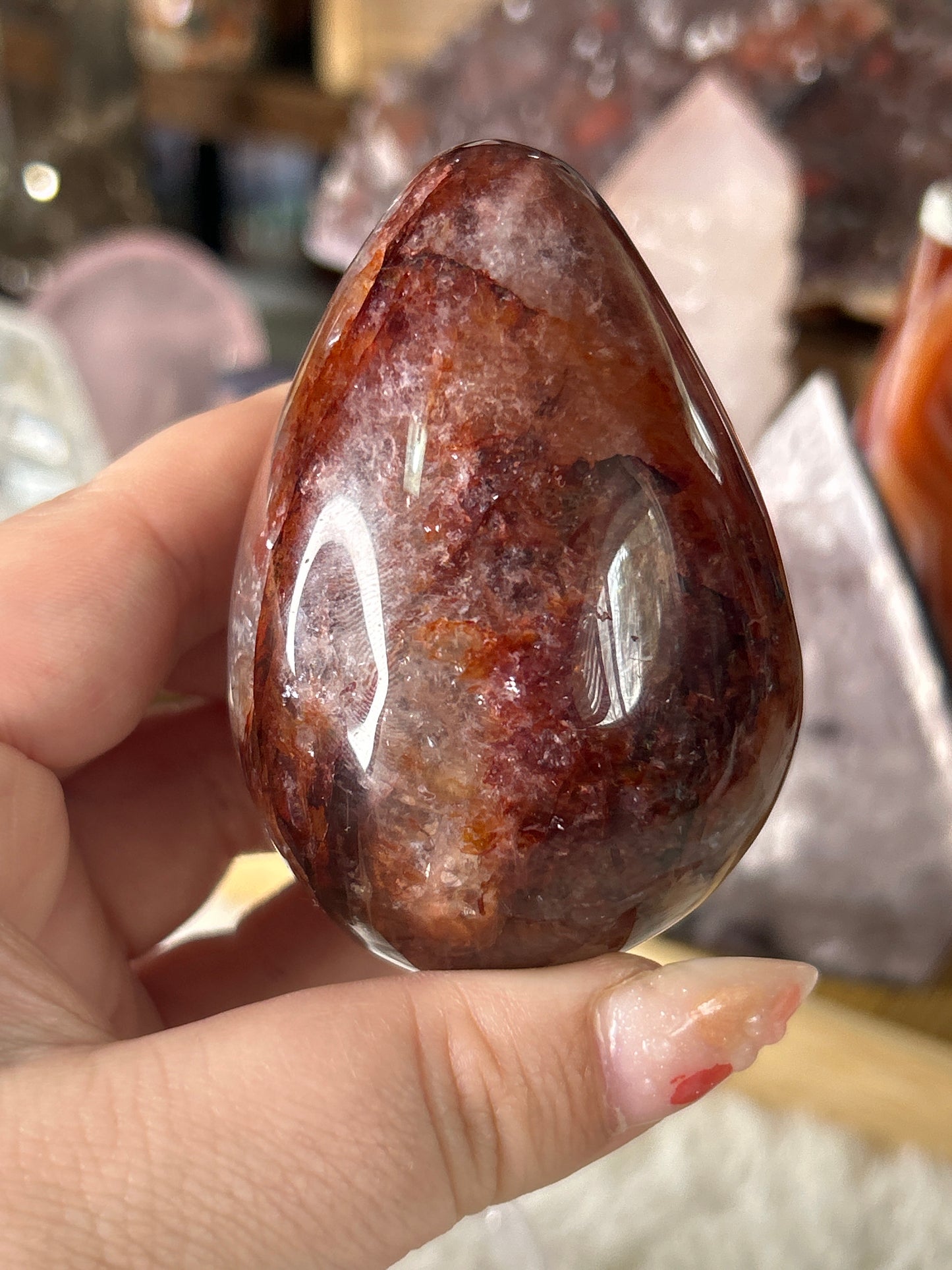 Fire Quartz Egg