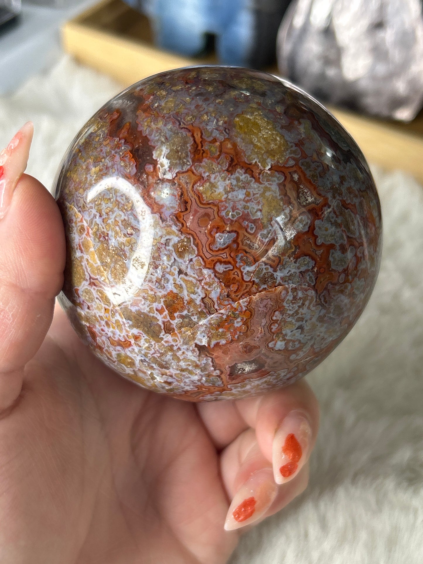Ocean Jasper Sphere