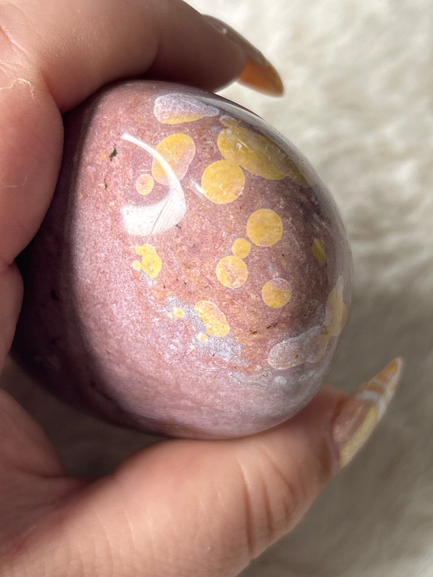 XL Ocean Jasper Palm Stone