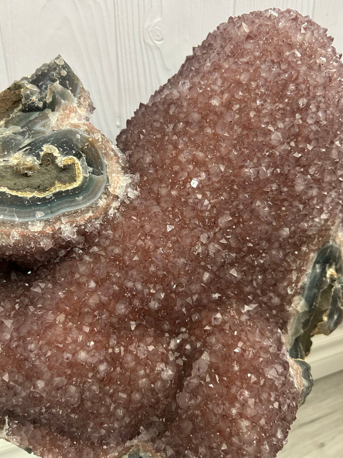 XXL Rainbow Amethyst Stalactite with Custom Stand