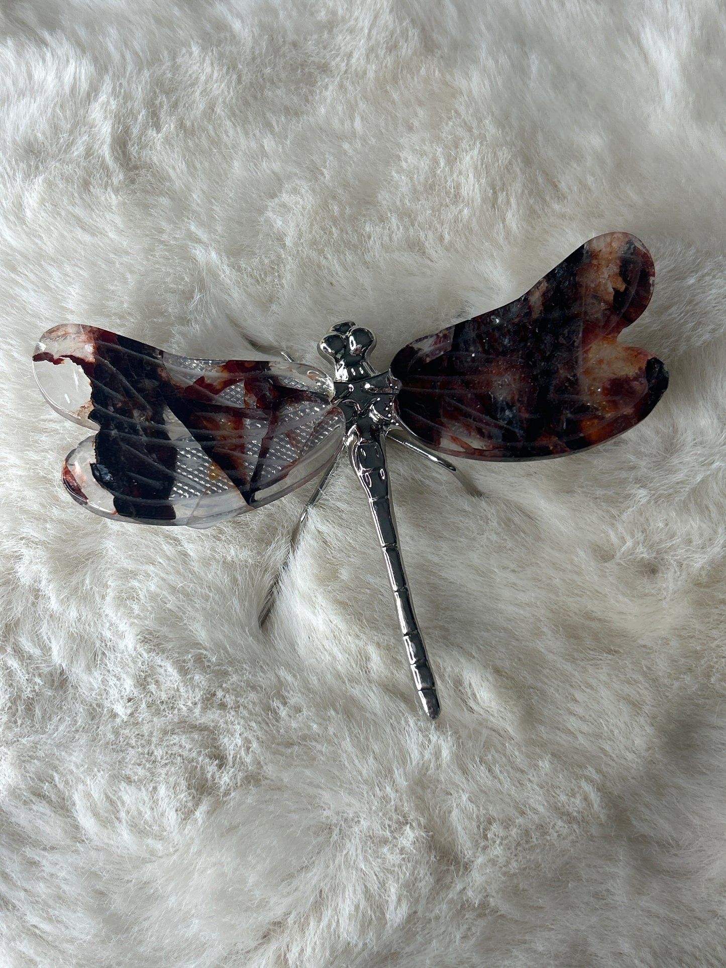 Fire Quartz Dragonfly