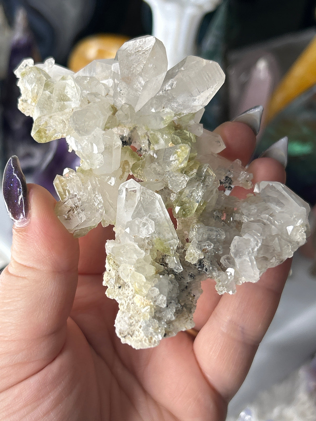 A Grade Chlorite in Quartz -Kharan Baluchistan Pakistan
