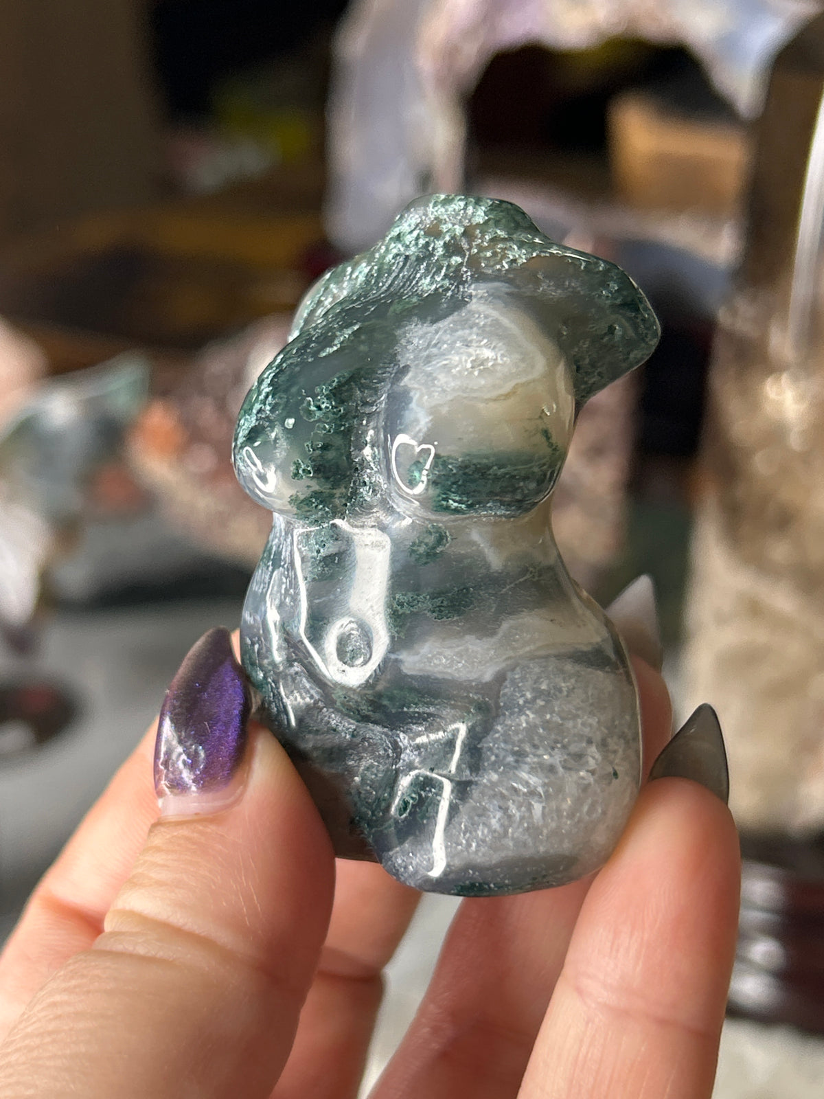Moss Agate Goddess Body