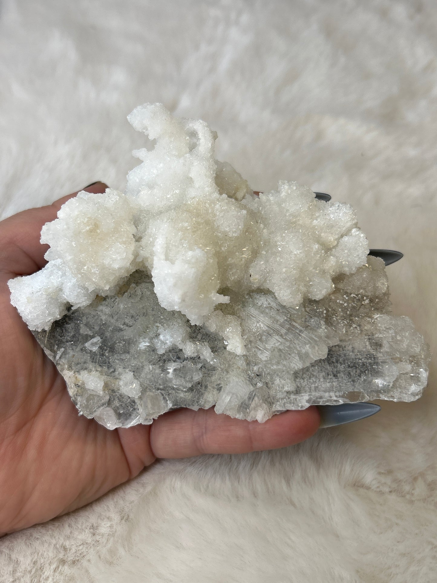 Calcite on Selenite X