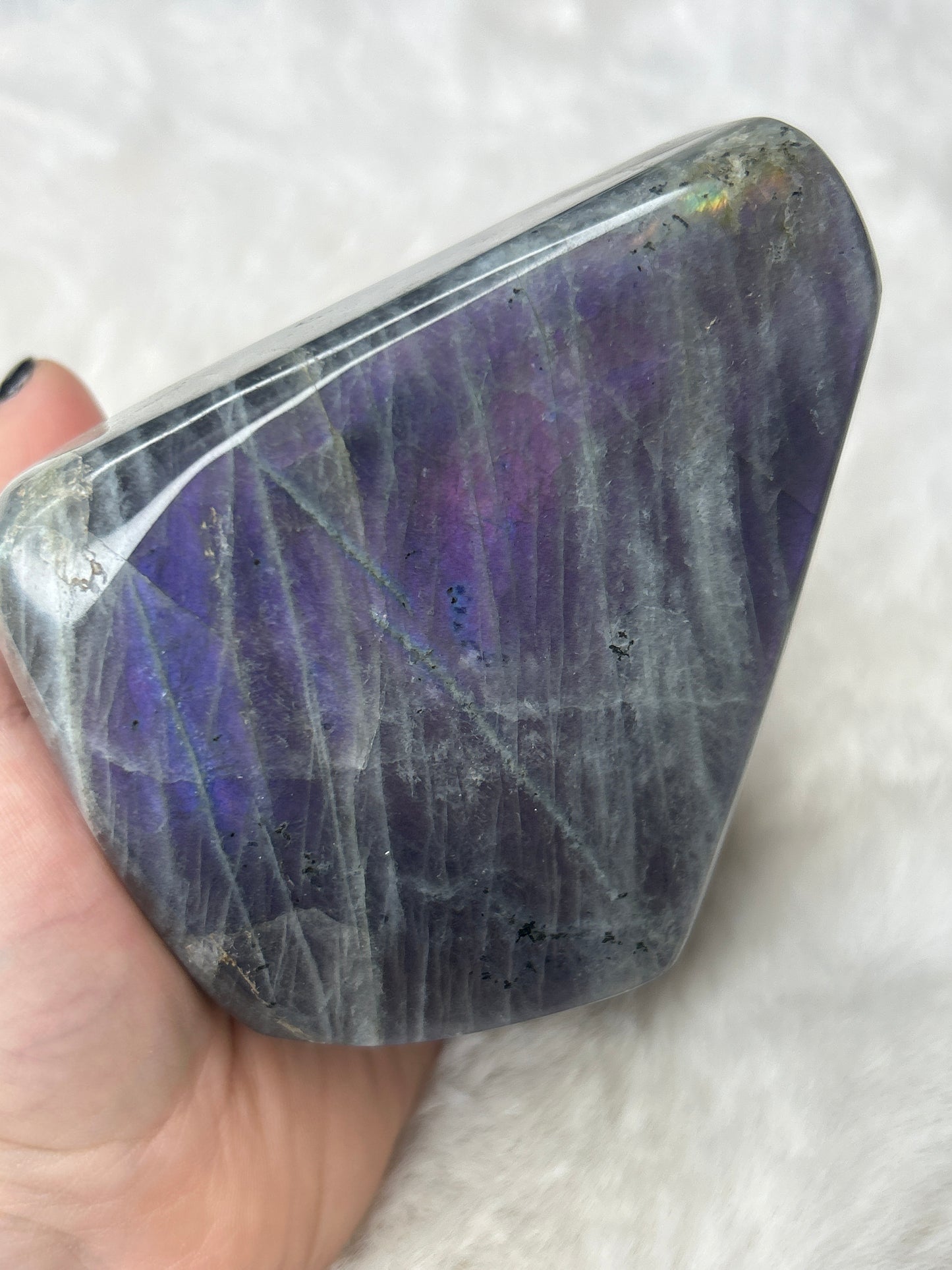 Labradorite Free Form - Purple Flash