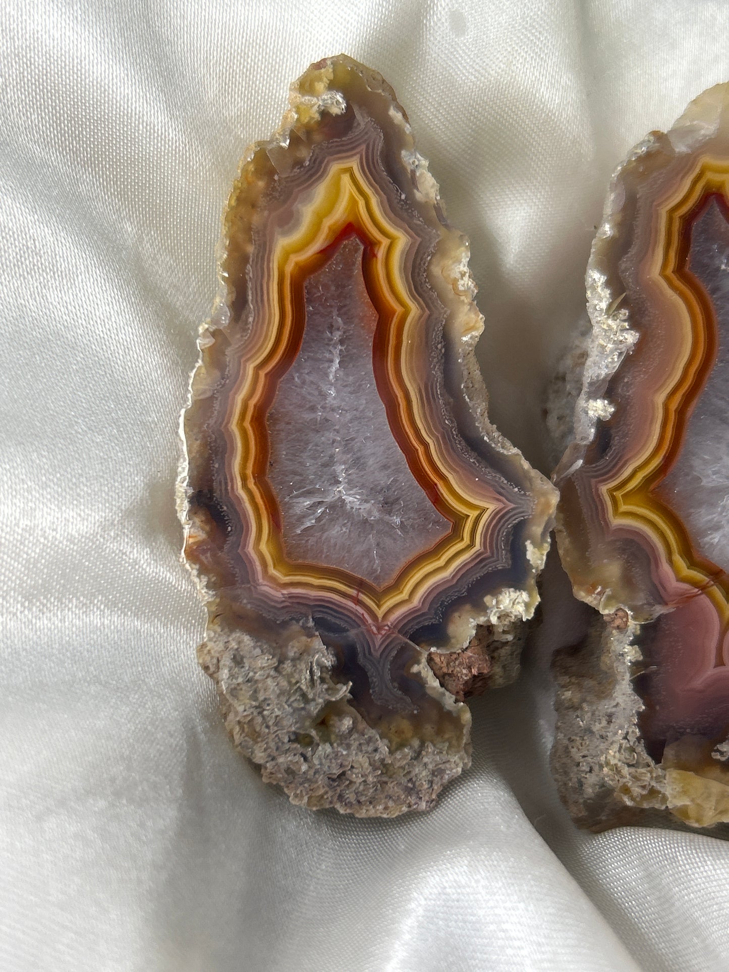 Matching Fireband Twin Laguna Agate Pair
