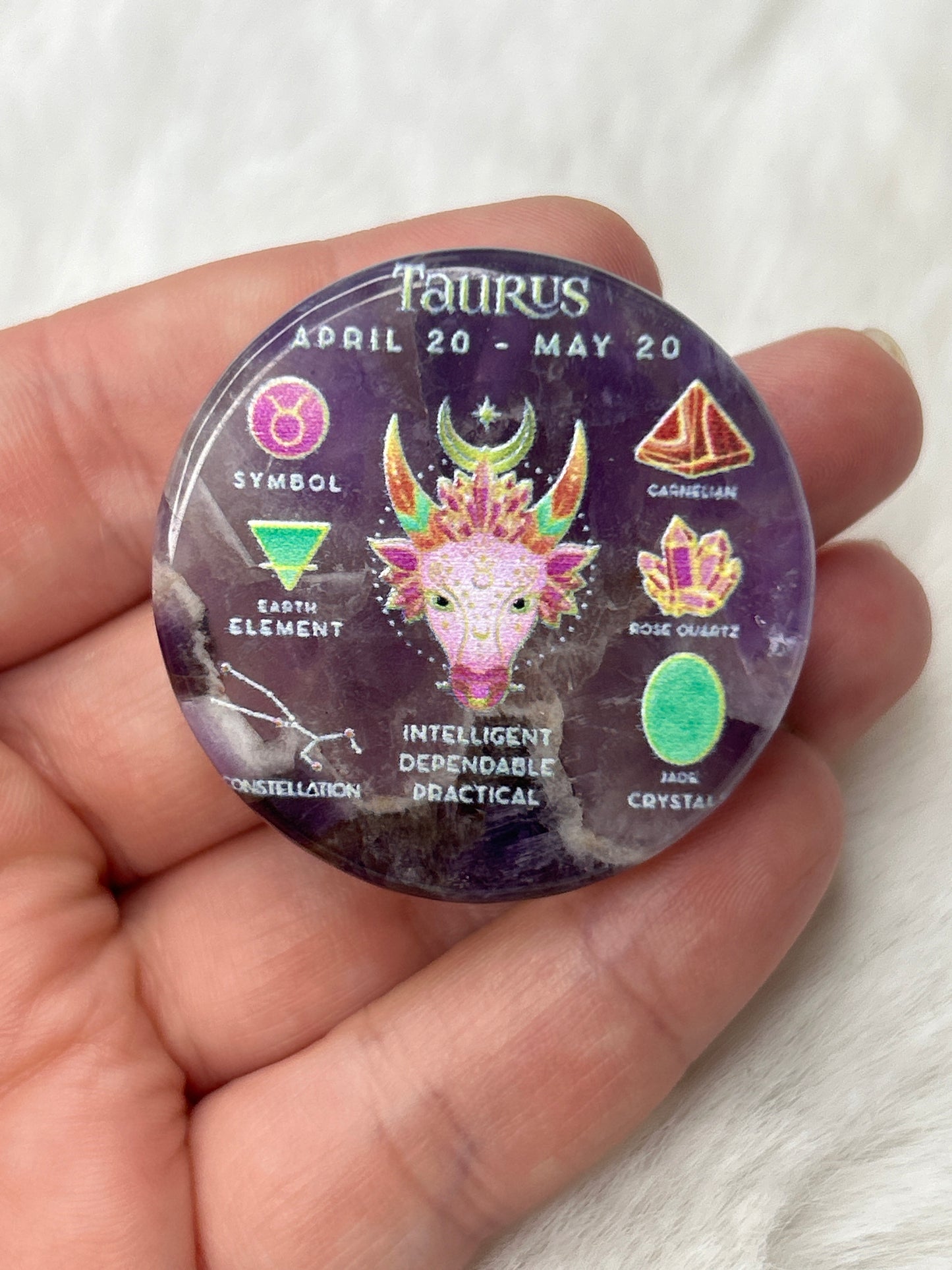 Taurus Amethyst Pop-Socket