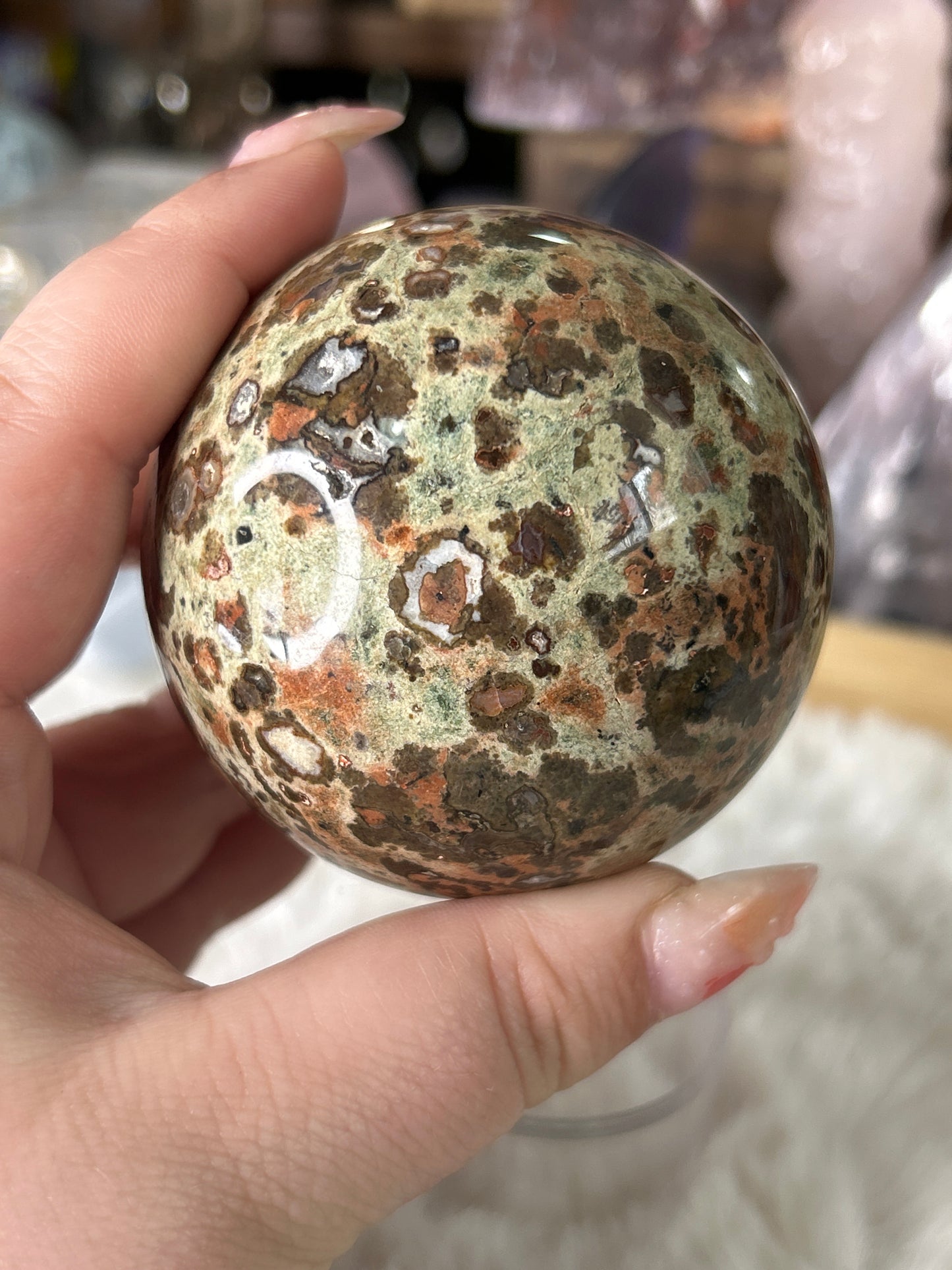 Rainforest Jasper Sphere