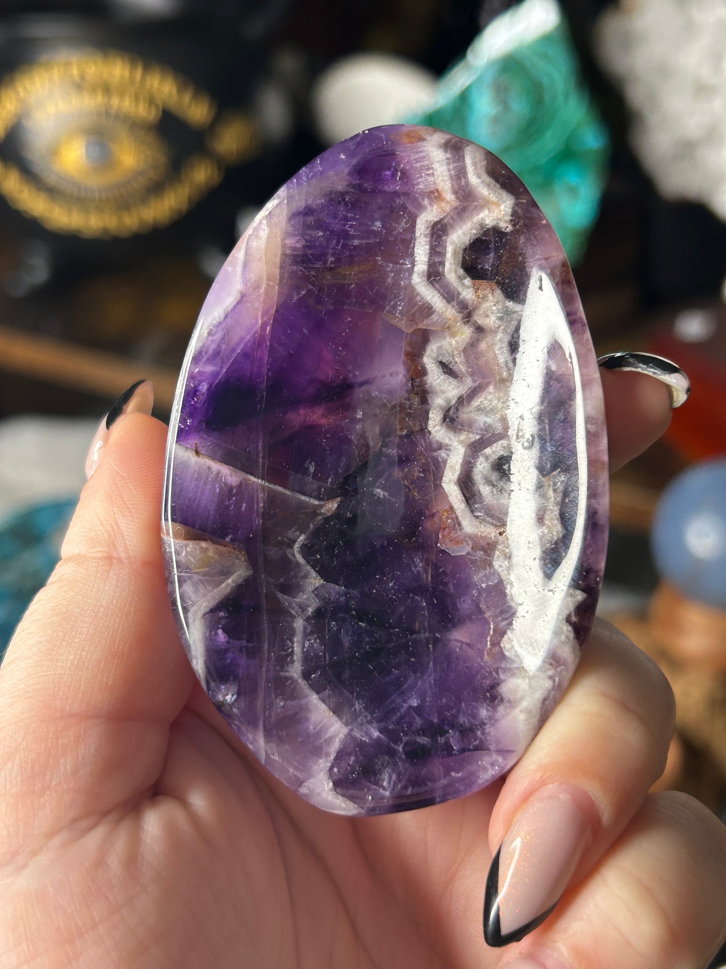 Chevron Amethyst Bowl