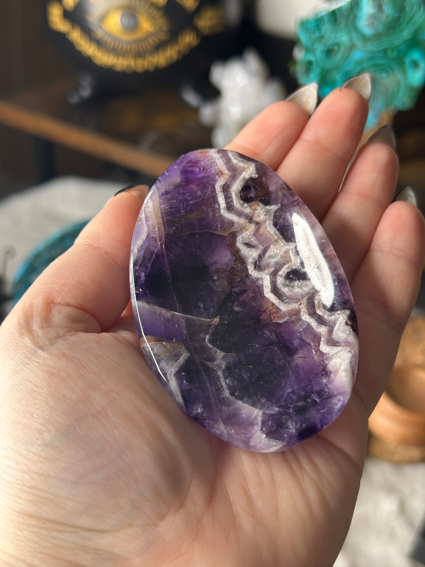 Chevron Amethyst Bowl