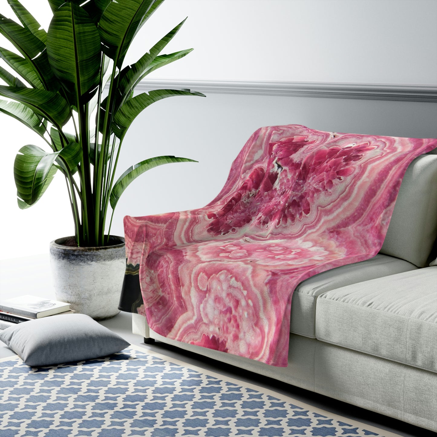 Rhodochrosite Plush Blanket