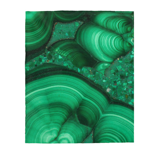 Malachite Plush Blanket