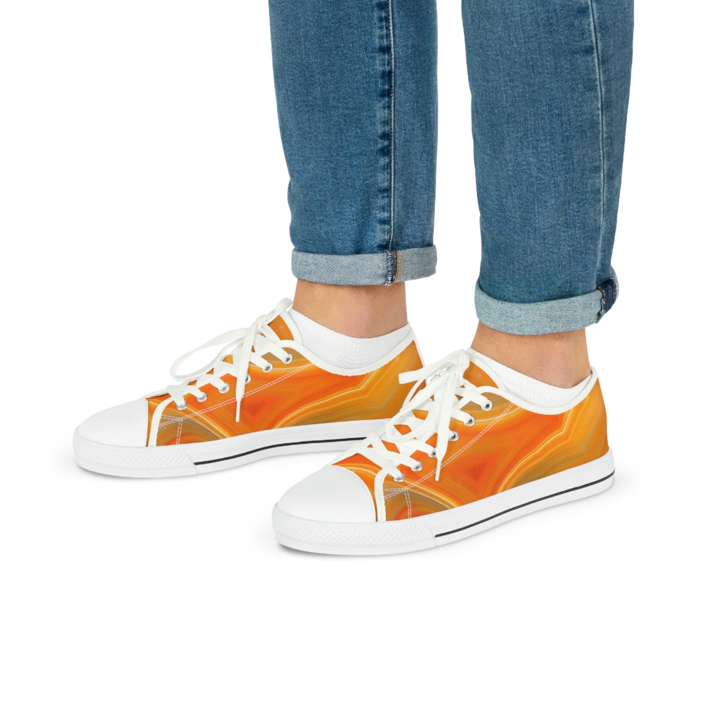 Carnelian Men's Low Top Sneakers