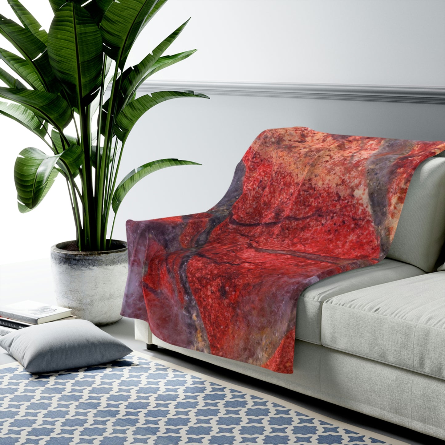 Red Jasper Plush Blanket