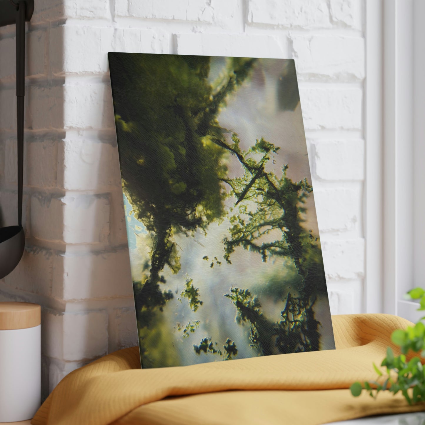 Moss Agate Glass Cutting Board